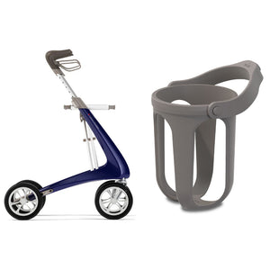 byACRE Ultralight Royal Blue Walker with Cup Holder Bundle