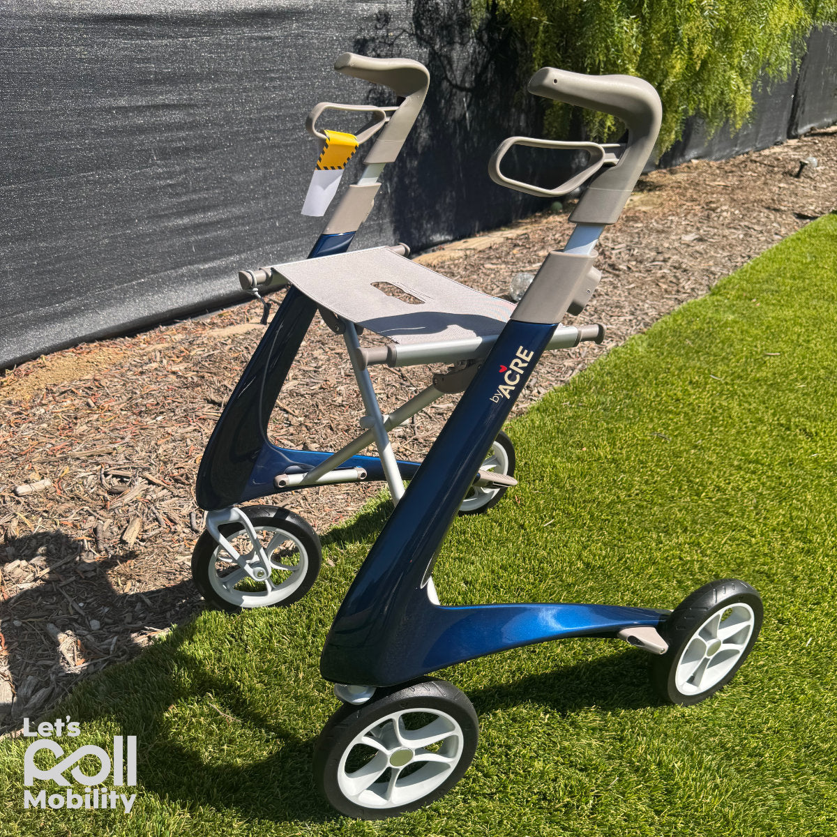 Royal Blue byACRE Ultralight rollator close up 