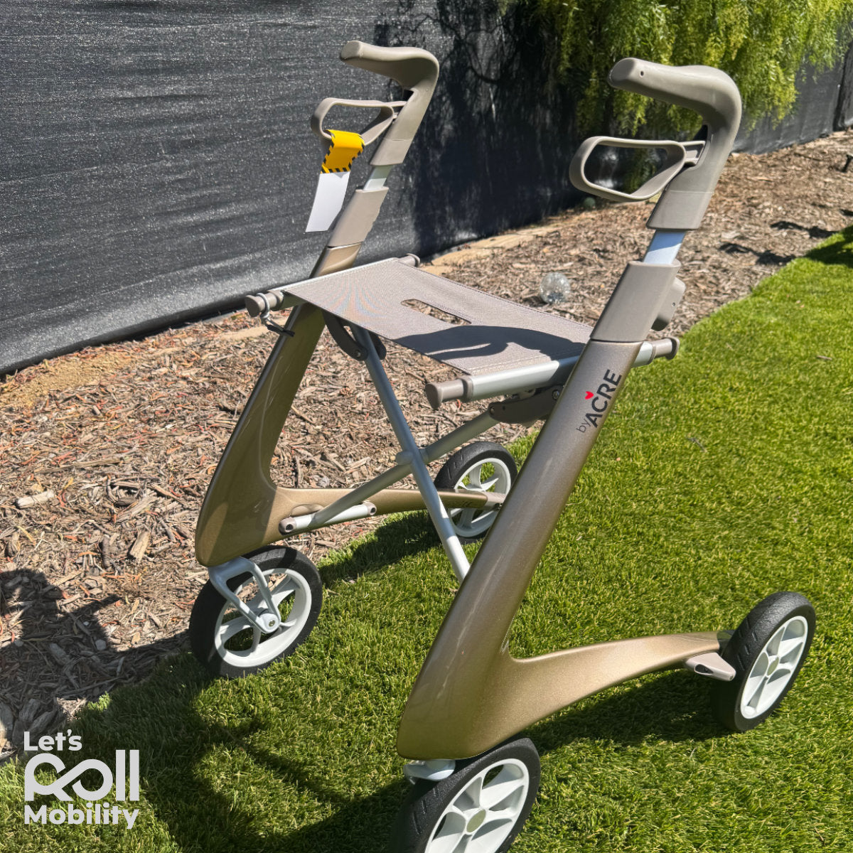 Champagne Gold byACRE Ultralight rollator close up 