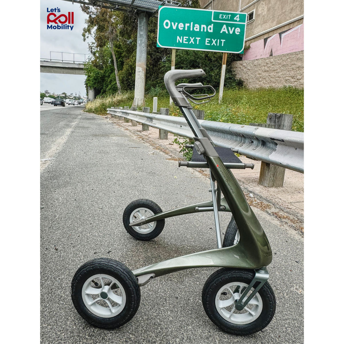 byACRE Carbon Overland Rollator & Walker - Let's Roll Mobility