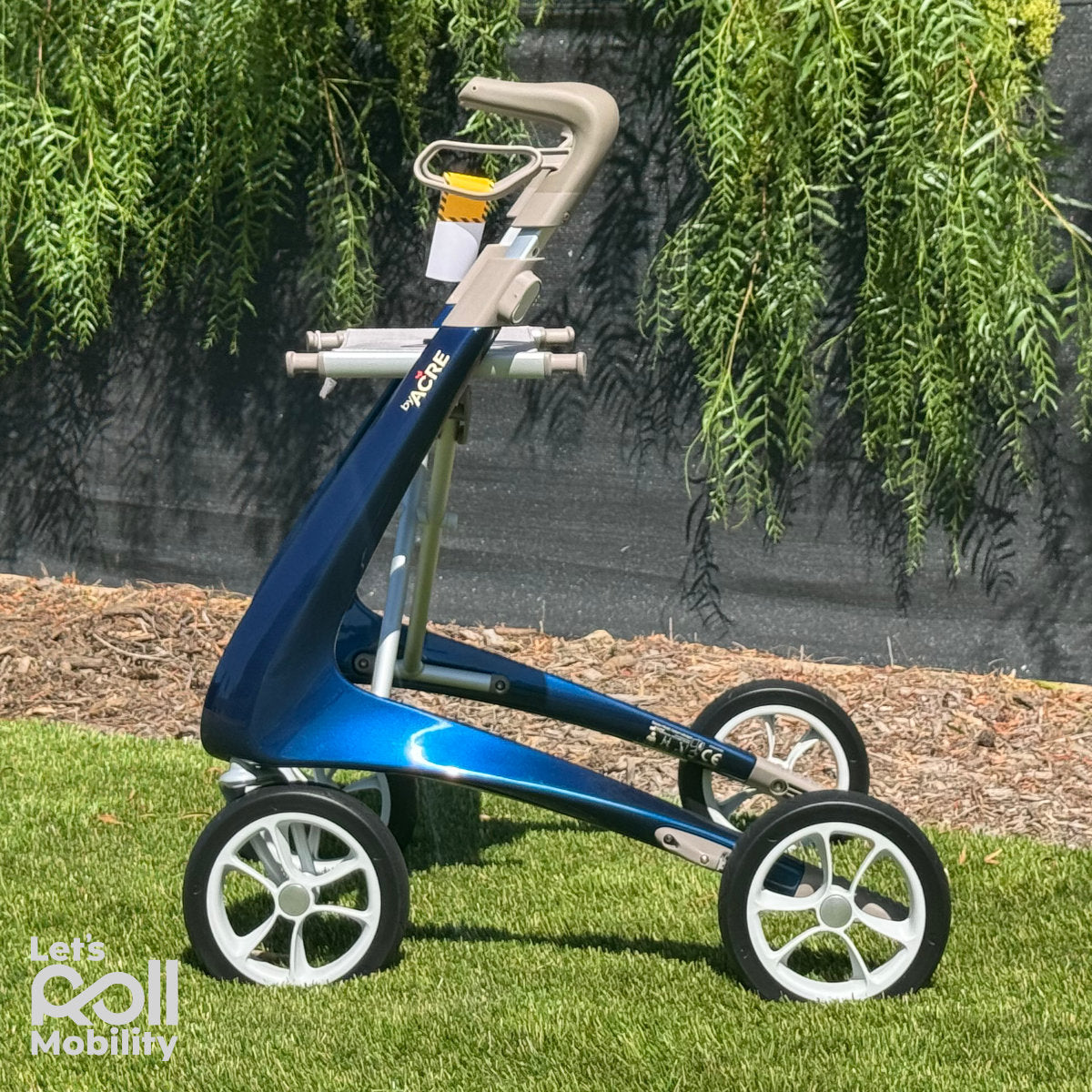 Royal Blue byACRE Ultralight rollator close up 