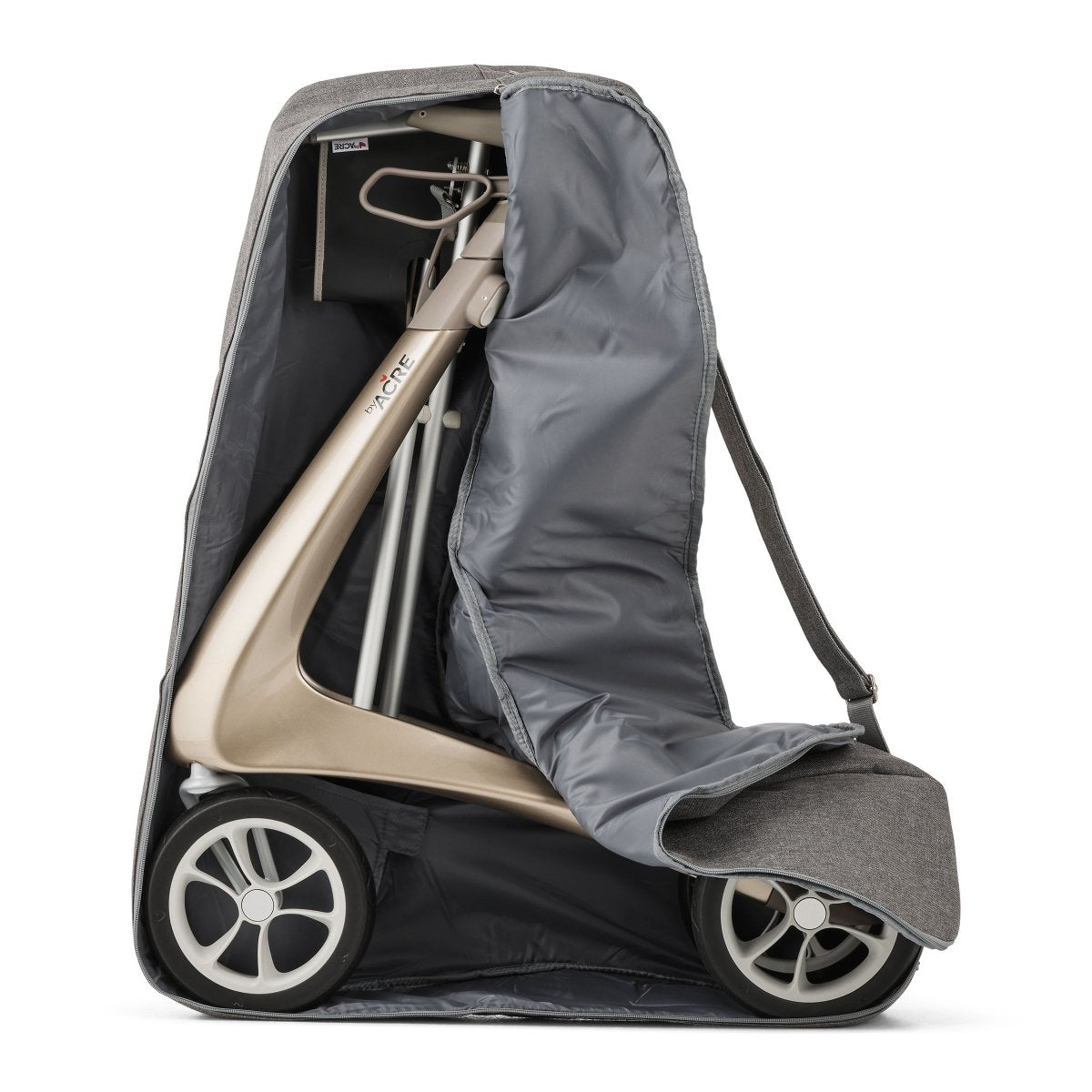 The byACRE Ultralight inside of the travel bag