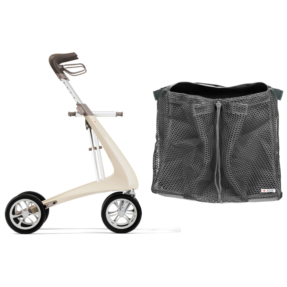 byACRE Carbon Ultralight in White with Grocery Bag Bundle