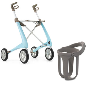 byACRE Ultralight Morning Blue Walker with Cup Holder Bundle