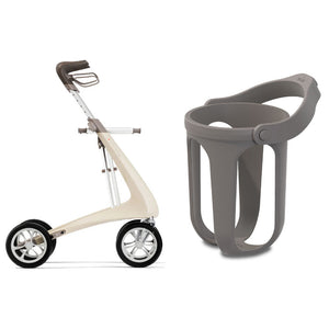 byACRE Ultralight Oyster White Walker with Cup Holder Bundle